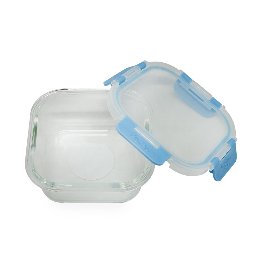 Contenedor Cuadrado Keep Hermético de Vidrio 520ml