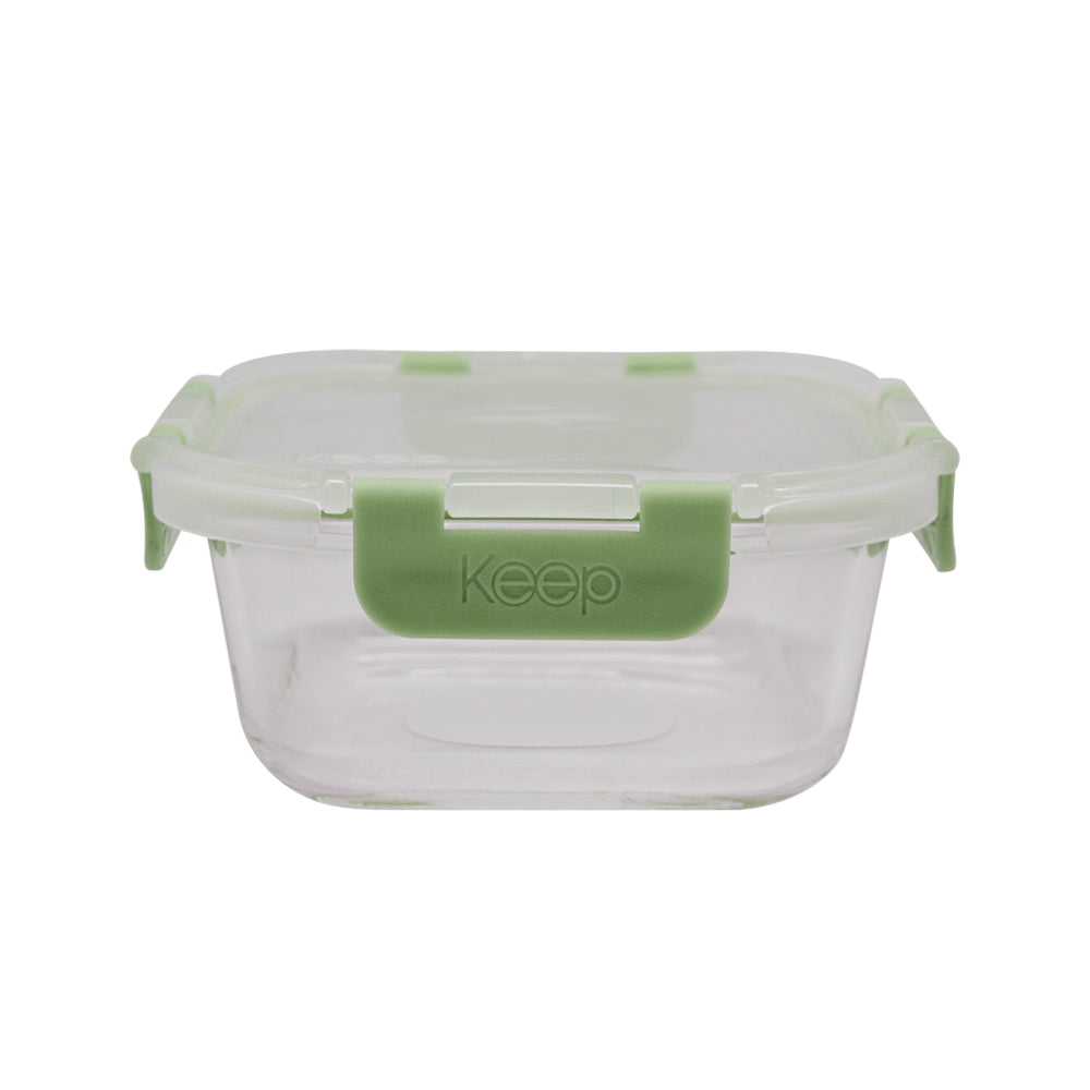 Contenedor Cuadrado Keep Hermético de Vidrio 520ml