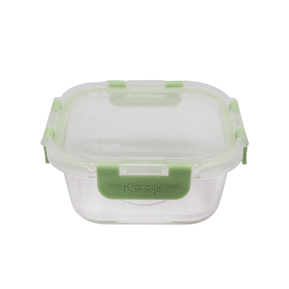 Contenedor Cuadrado Keep Hermético de Vidrio 520ml