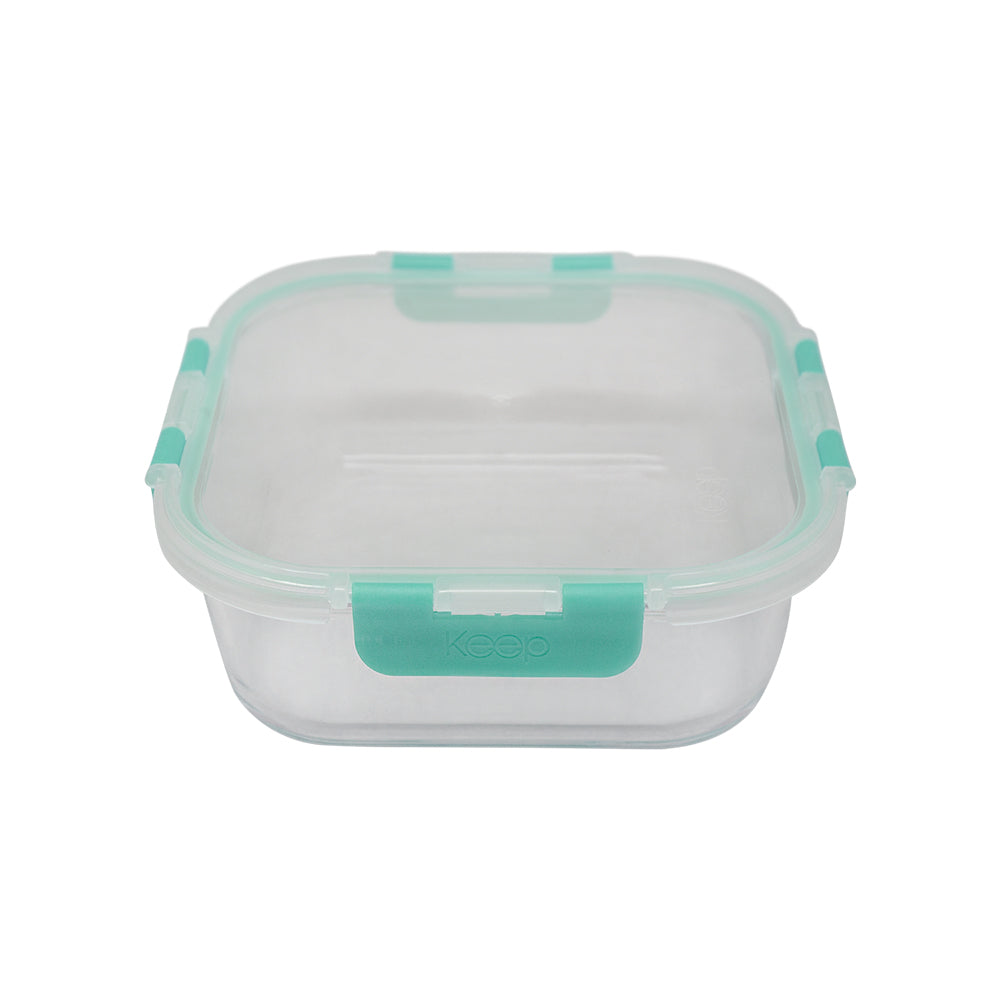Contenedor Cuadrado Keep Hermético de Vidrio 1200ml