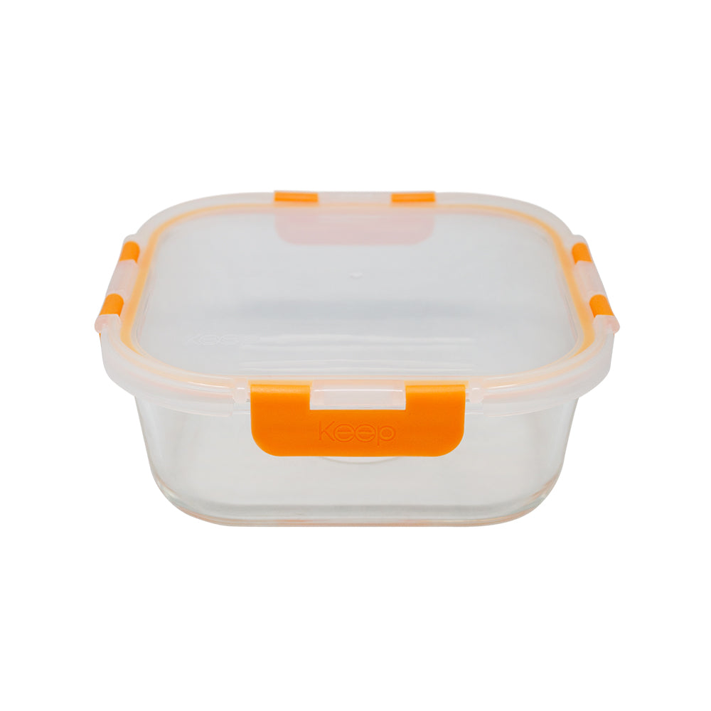 Contenedor Cuadrado Keep Hermético de Vidrio 1200ml