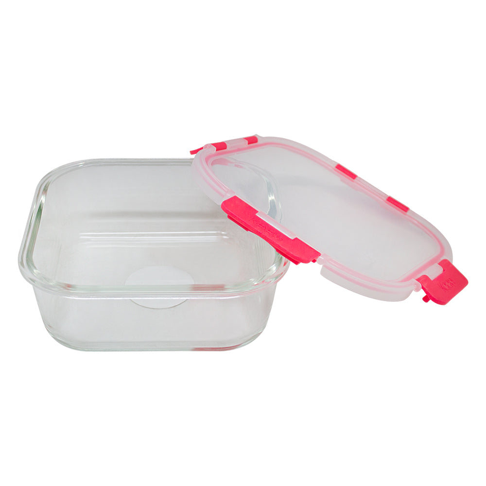 Contenedor Cuadrado Keep Hermético de Vidrio 1200ml