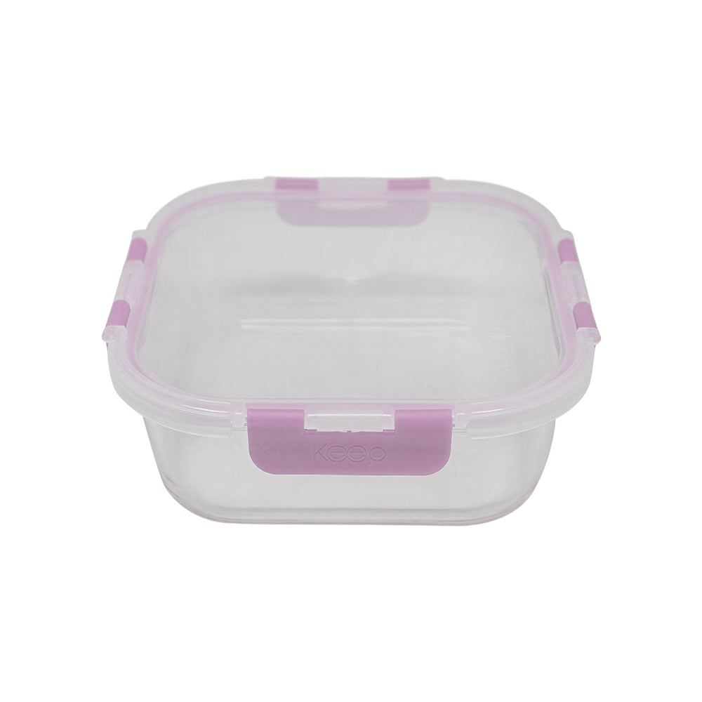 Contenedor Cuadrado Keep Hermético de Vidrio 1200ml