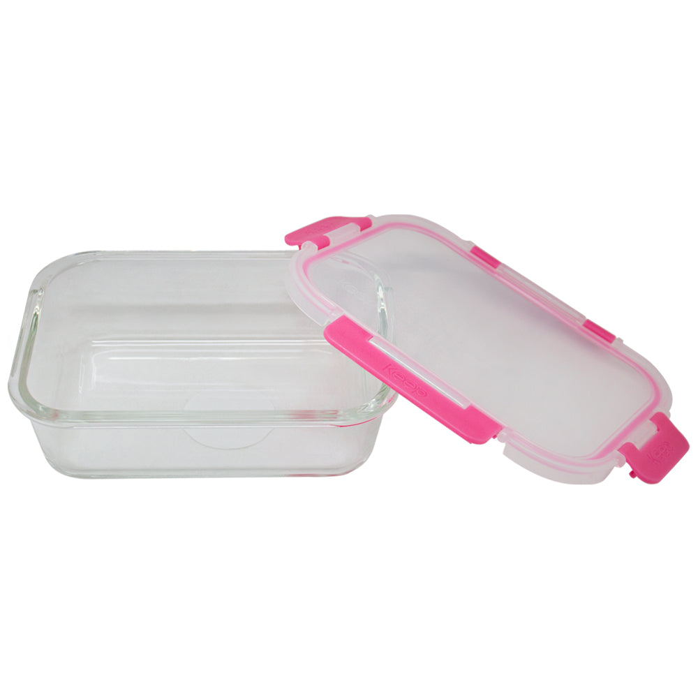 Contenedor Rectangular Keep Hermético de Vidrio 1040ml