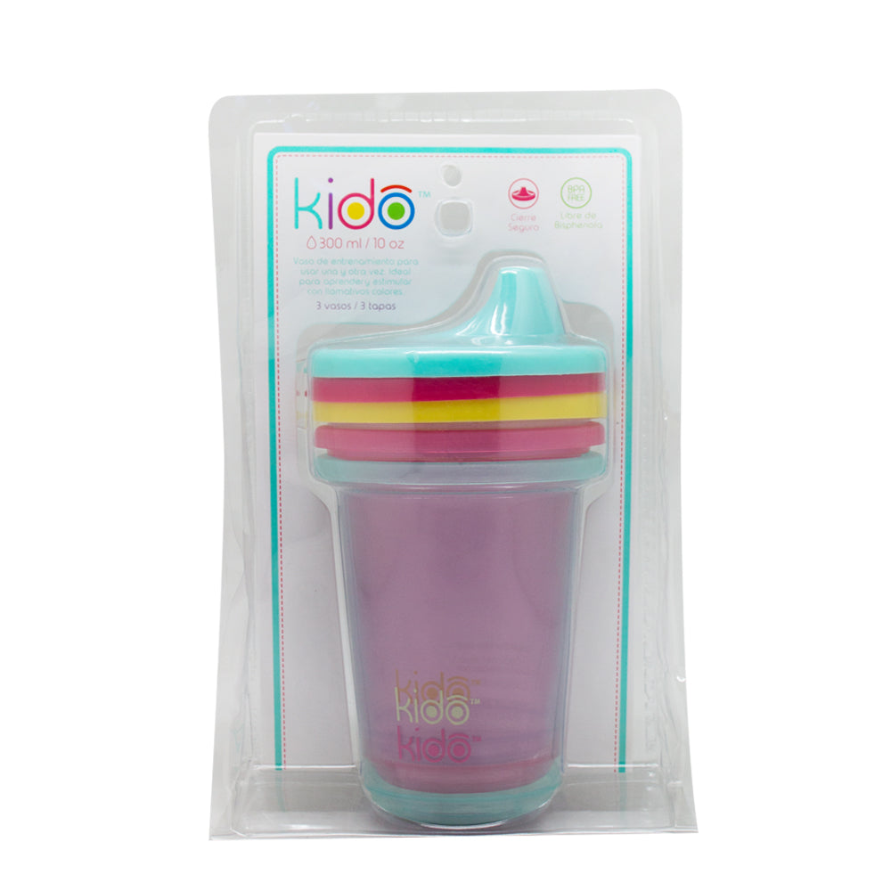 Set 6 Vasos Kido Reutilizables