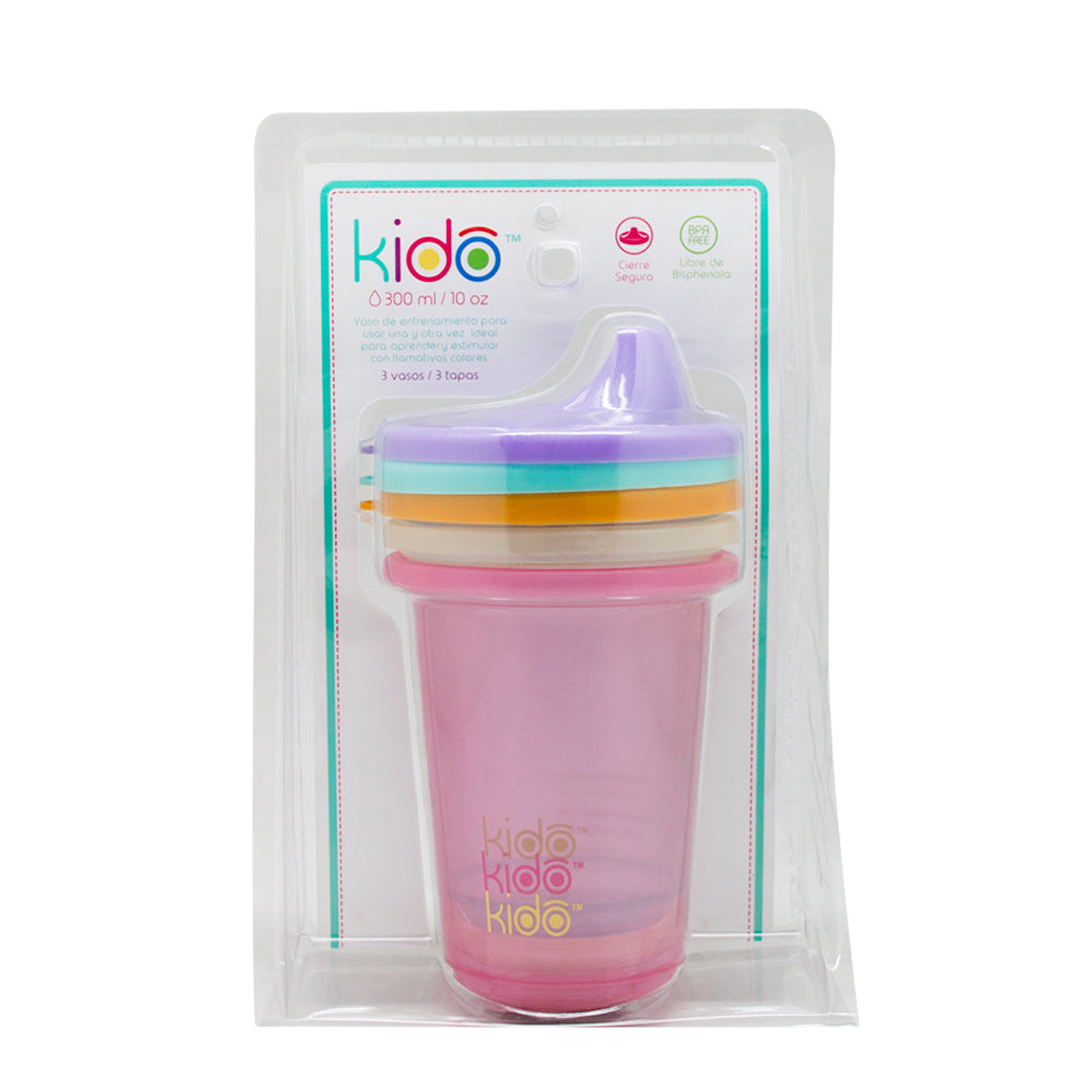 Set 6 Vasos Kido Reutilizables