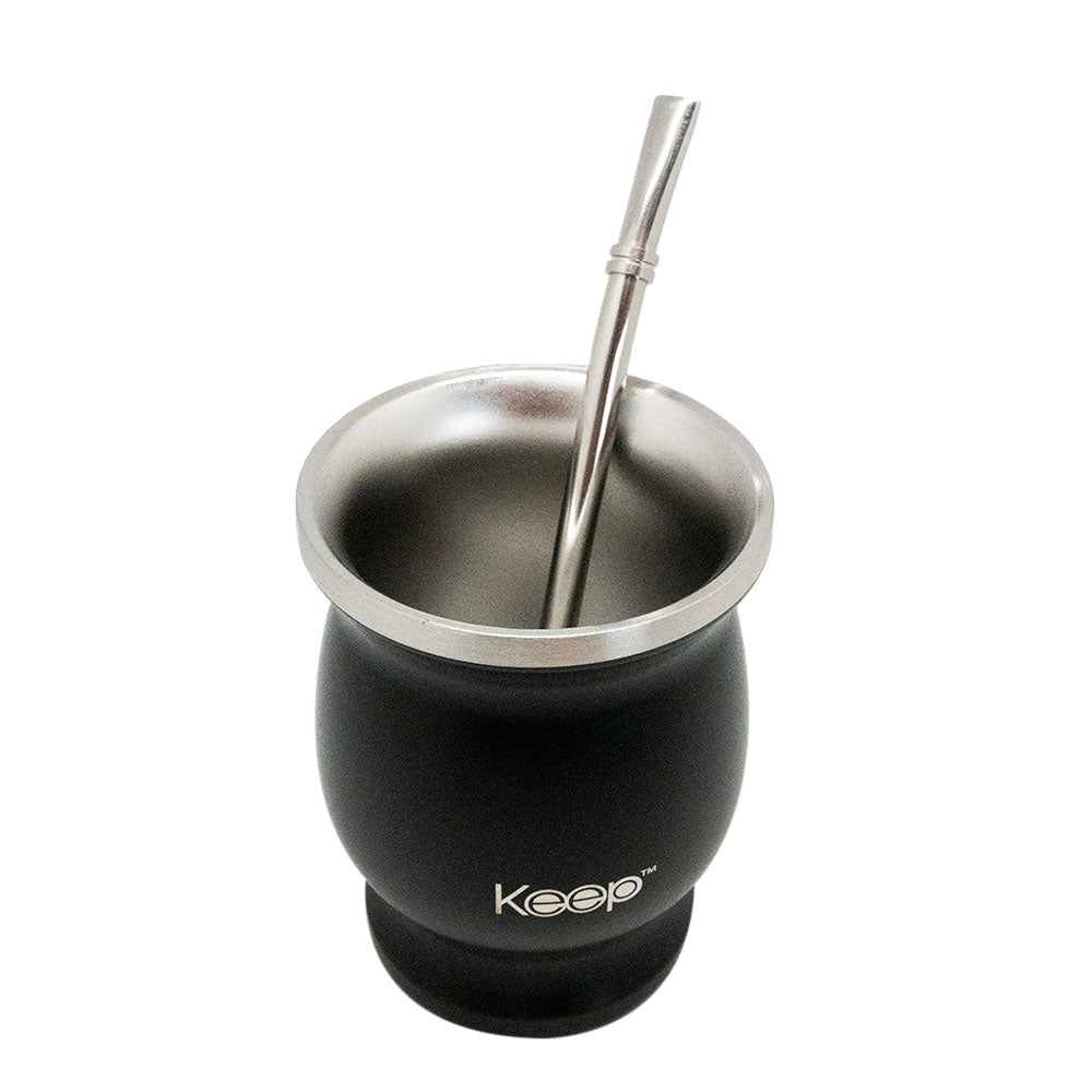 Mate Clásico Keep Acero Inoxidable con Bombilla 200 ML