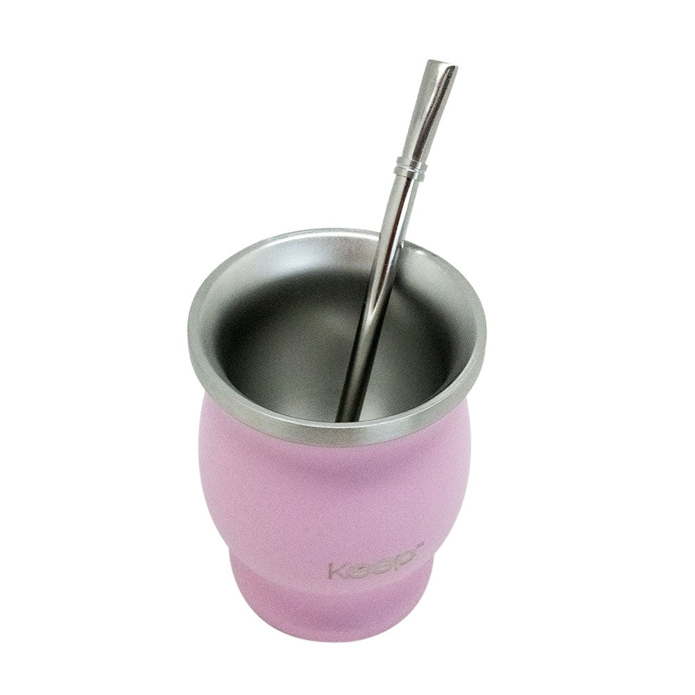Mate Clásico Keep Acero Inoxidable con Bombilla 200 ML