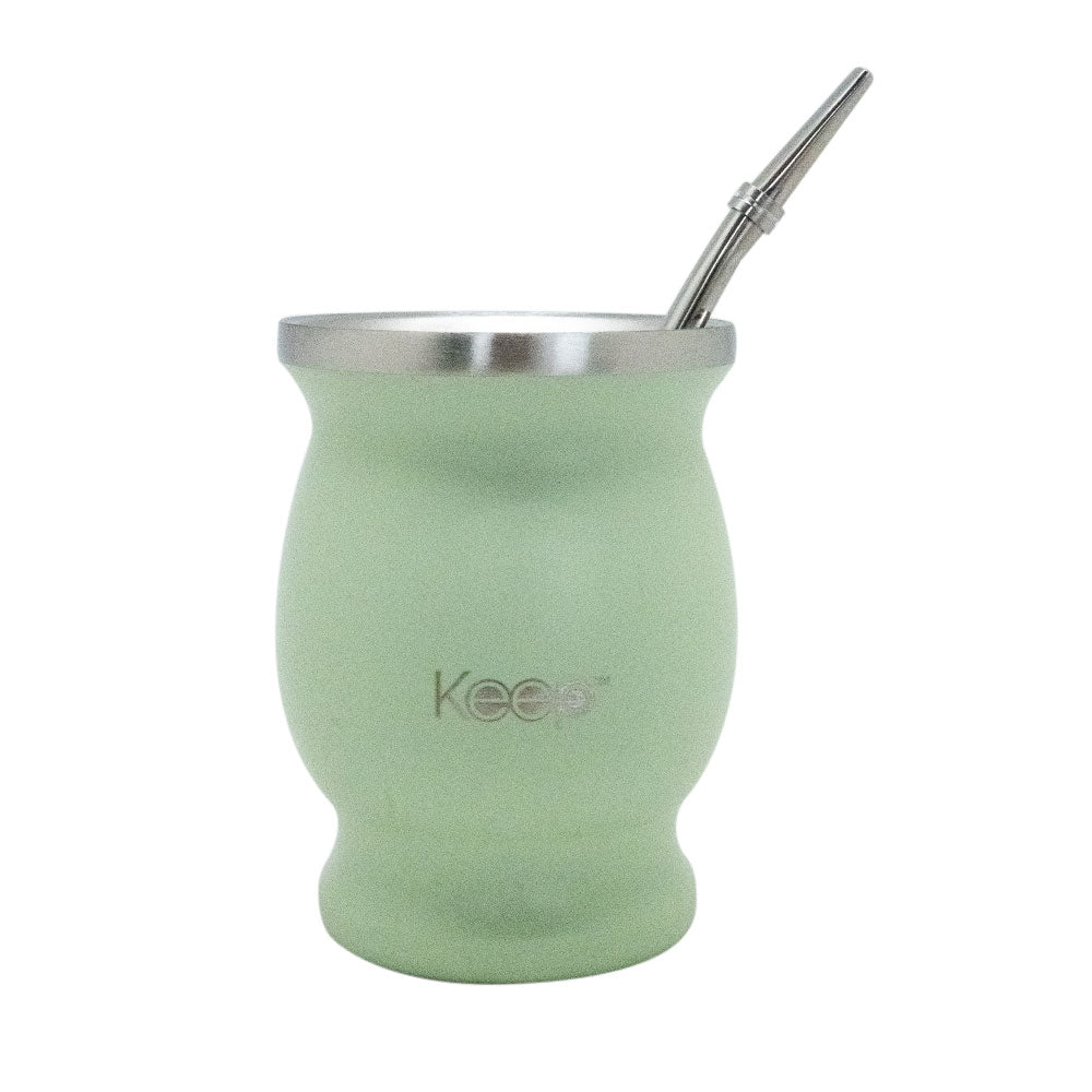 Mate Clásico Keep Acero Inoxidable con Bombilla 200 ML
