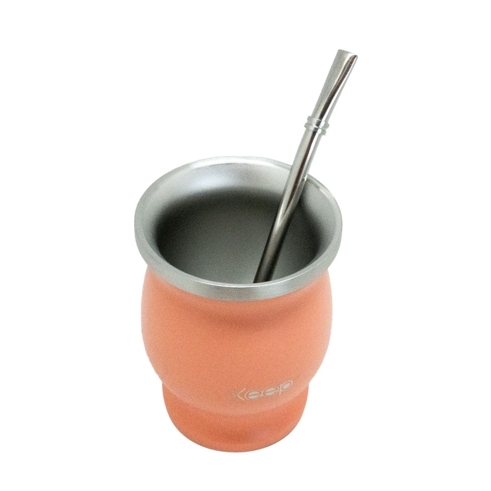 Mate Clásico Keep Acero Inoxidable con Bombilla 200 ML