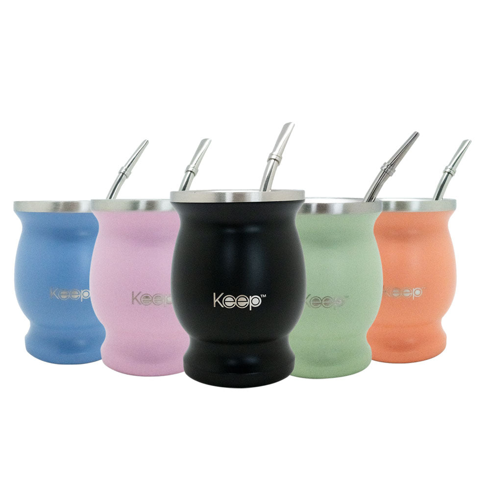 Mate Clásico Keep Acero Inoxidable con Bombilla 200 ML