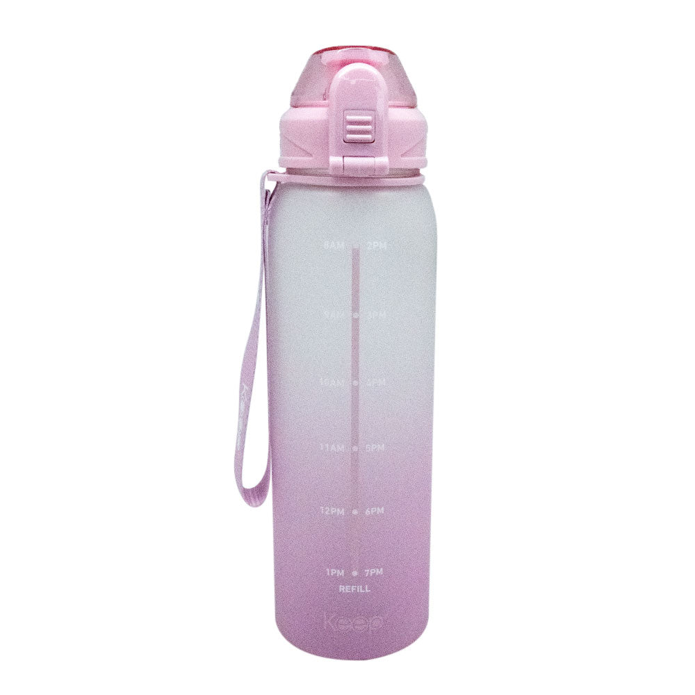 Botella Agua Marcador Horas Keep 1 L