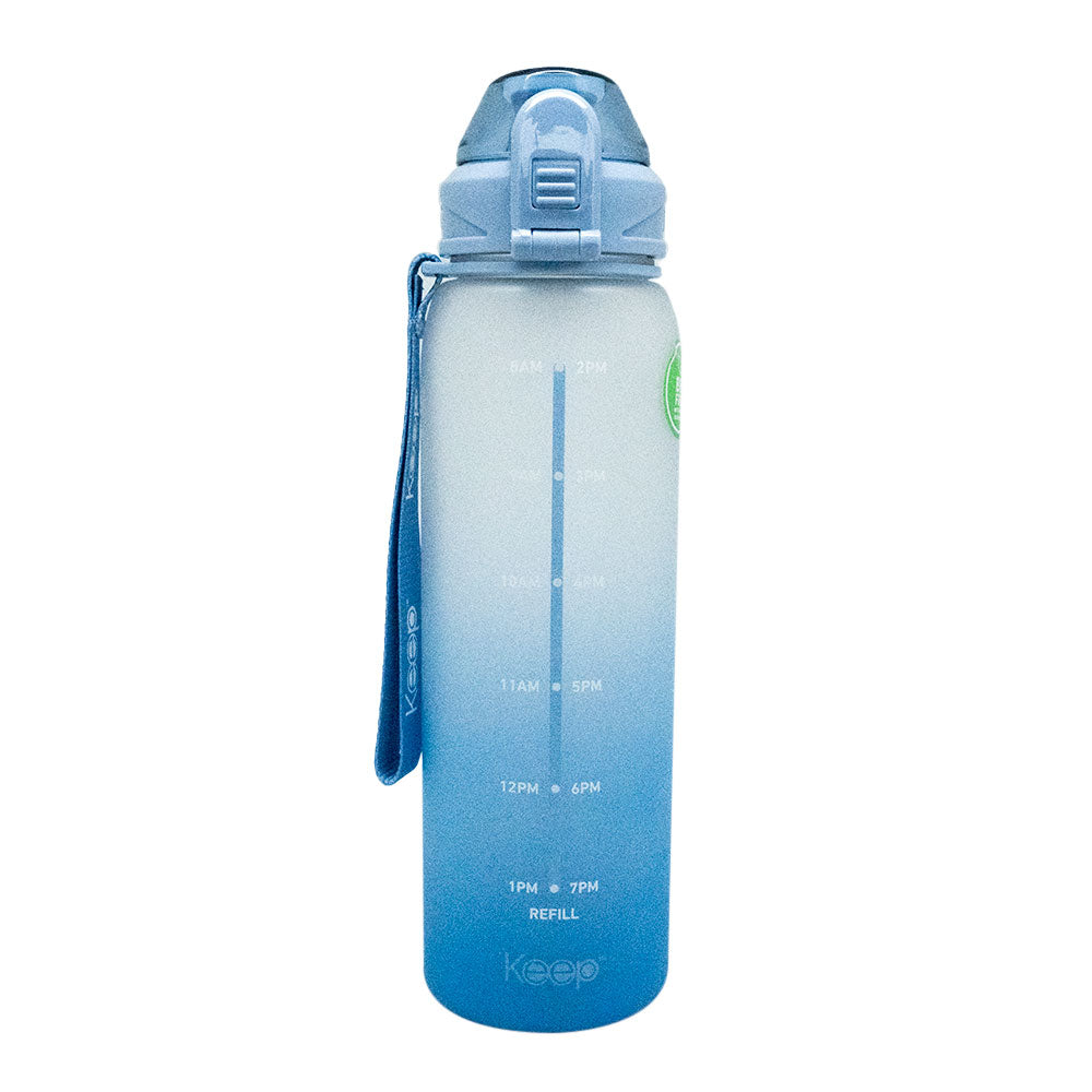 Botella Agua Marcador Horas Keep 1 L