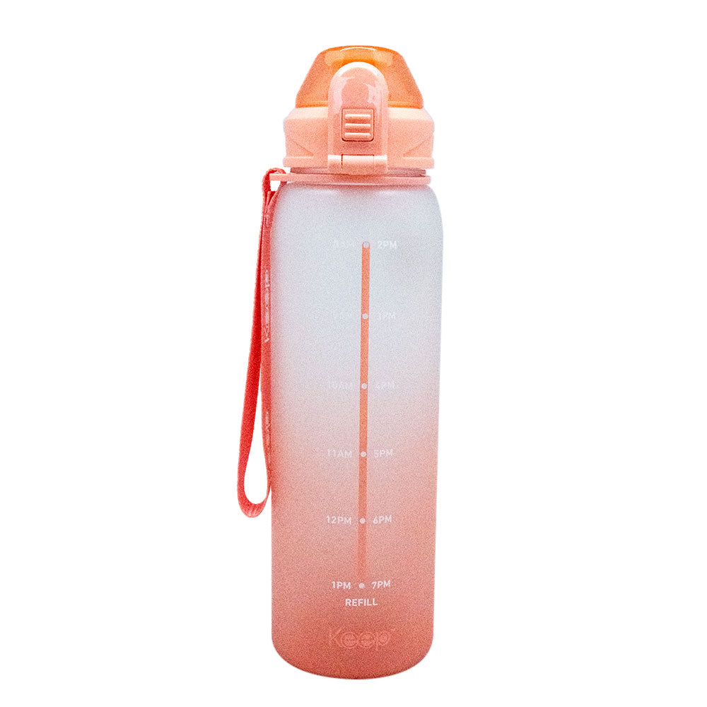 Botella Agua Marcador Horas Keep 1 L