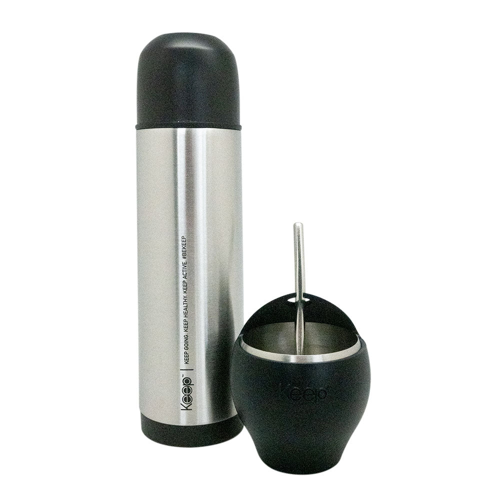 Mate Set + Termo Bala Keep Acero Inoxidable