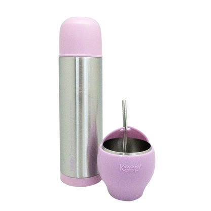 Mate Set + Termo Bala Keep Acero Inoxidable