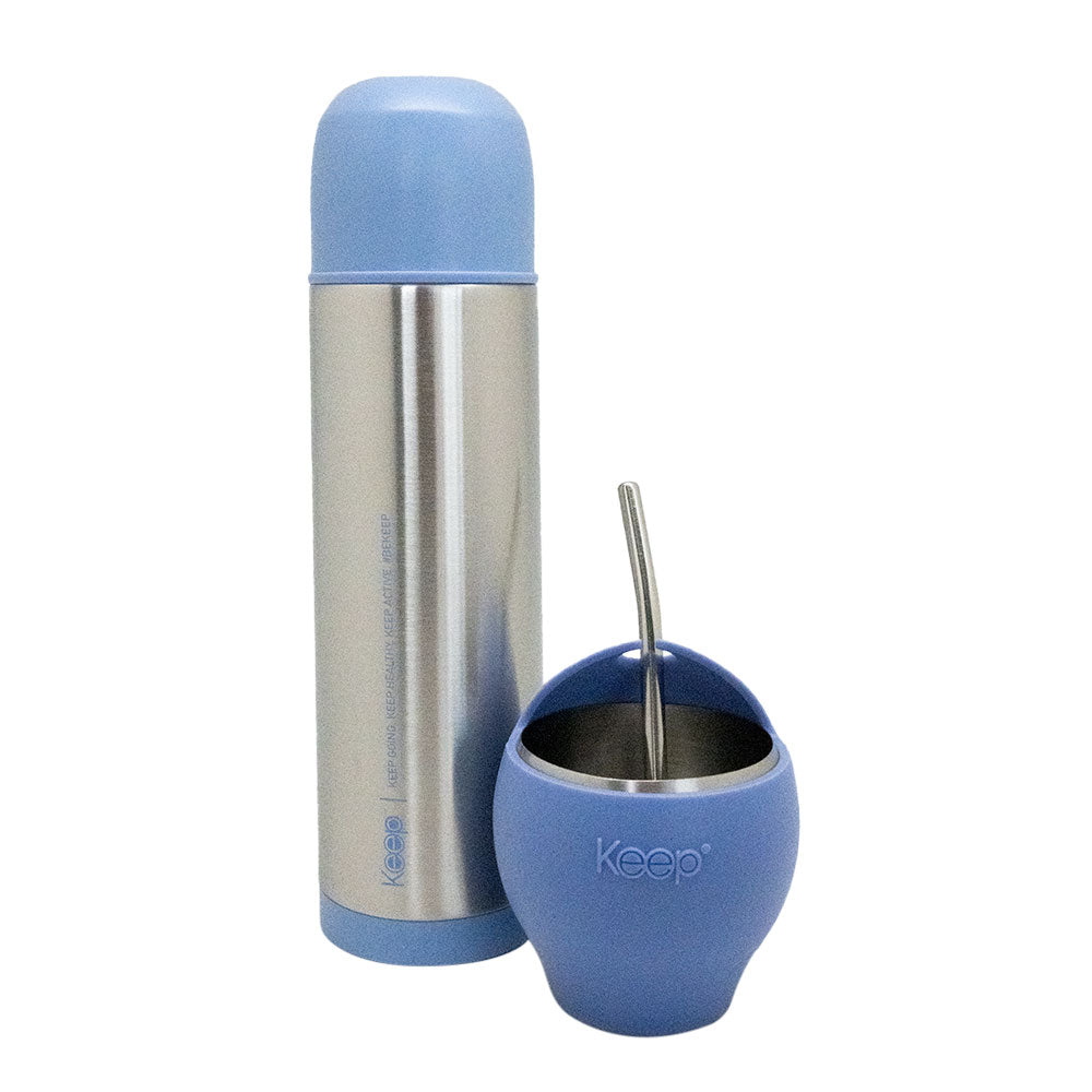 Mate Set + Termo Bala Keep Acero Inoxidable