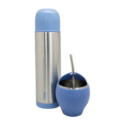 Mate Set + Termo Bala Keep Acero Inoxidable