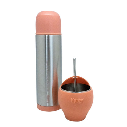 Mate Set + Termo Bala Keep Acero Inoxidable