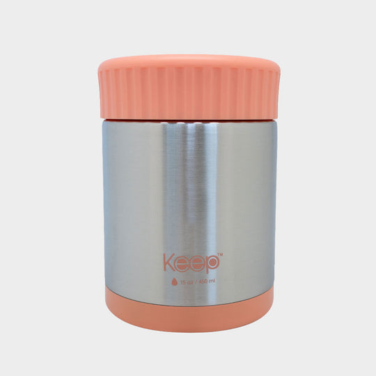 Termo Comida Keep Acero Inoxidable 450 ML - Coral
