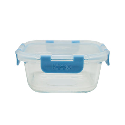 Contenedor Cuadrado Keep Hermético de Vidrio 520ml