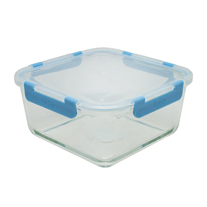 Contenedor Cuadrado Keep Hermético de Vidrio 2200ml