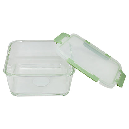 Contenedor Cuadrado Keep Hermético de Vidrio 2200ml