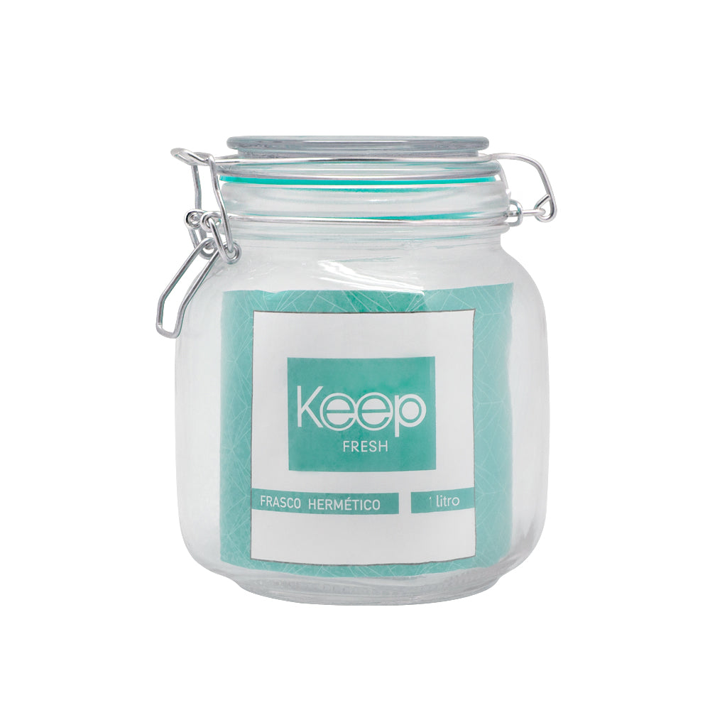 Frasco Keep Hermético de Vidrio 1000ml