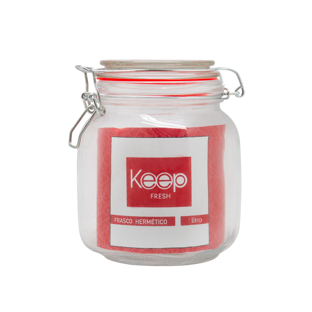 Frasco Keep Hermético de Vidrio 1000ml