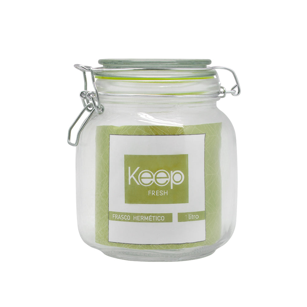 Frasco Keep Hermético de Vidrio 1000ml