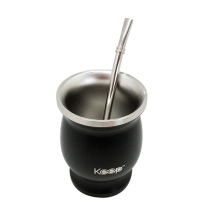 Mate Clásico Keep Acero Inoxidable con Bombilla 200 ML