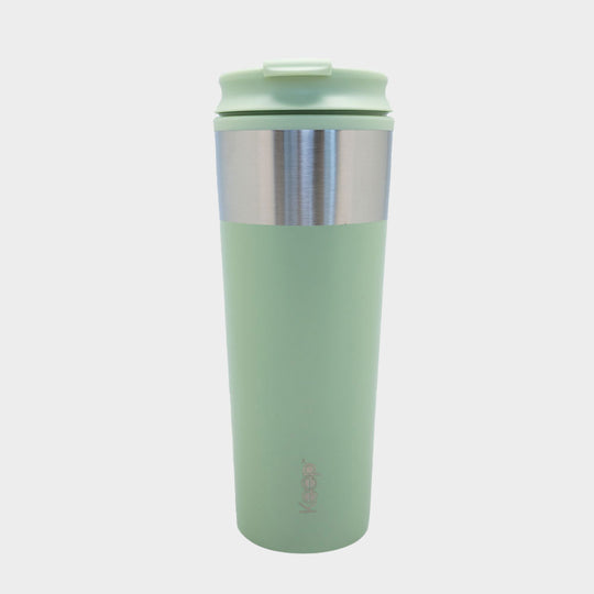 Mug Metálico Keep Acero Inoxidable 450 ML - Pistacho