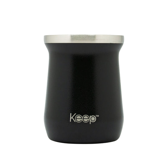 Mate Hammered Keep Acero Inoxidable 300 ML - Negro