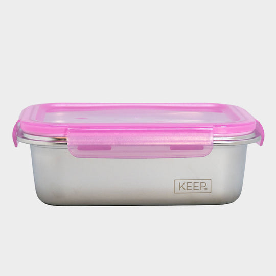 Contenedor Hermético Keep Acero Inoxidable 1300ml - Rosa