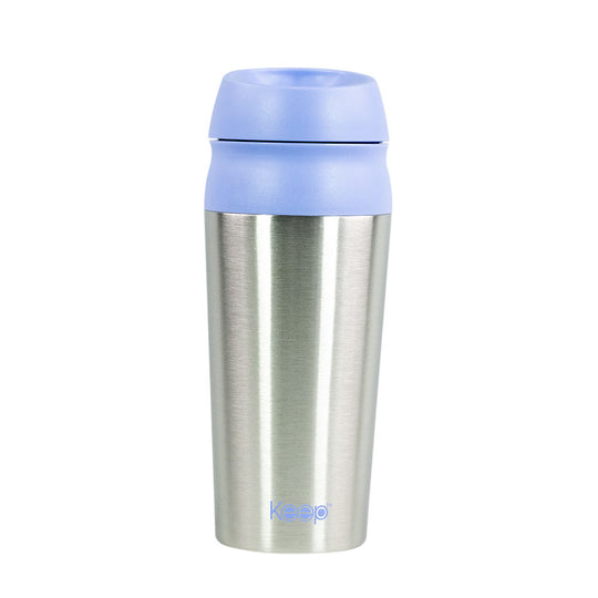 Mug Botón Keep Acero Inoxidable 450 ML - Lavanda