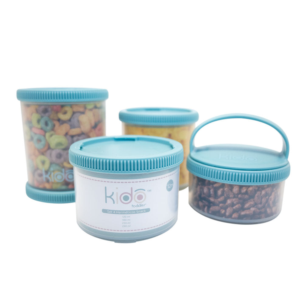 Set 4 Contendedores Apilables Kido