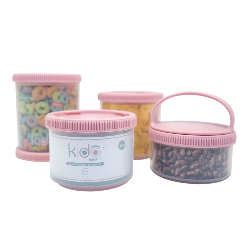 Set 4 Contendedores Apilables Kido