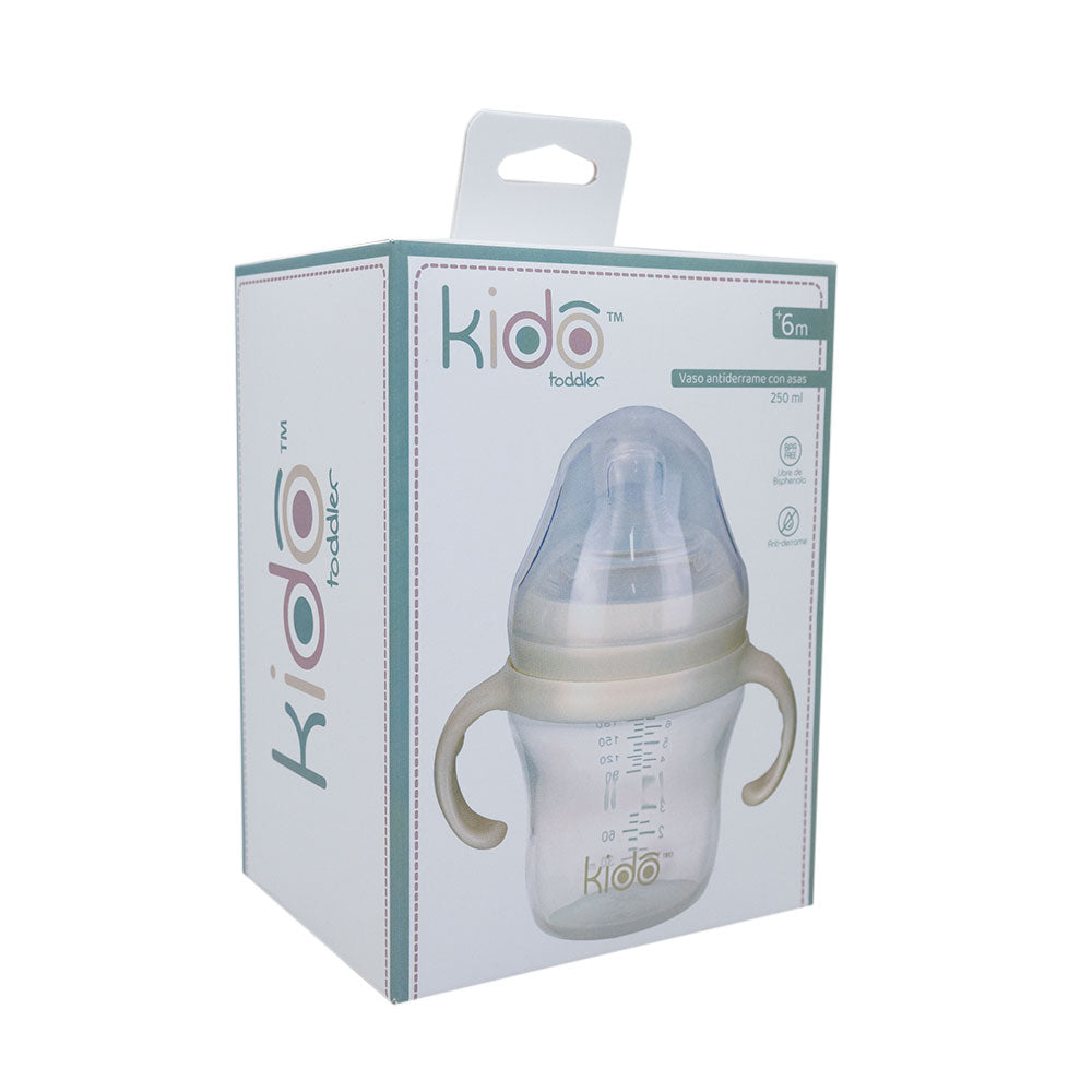 Vaso Antiderrame Kido Con Asas 250ml