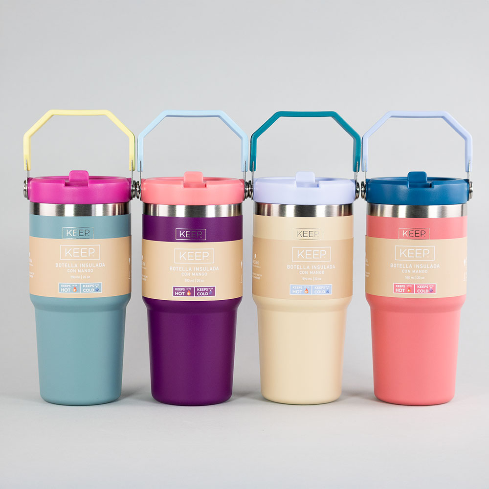 BOTELLA INSULADA CON MANGO FLASK KEEP 590ML