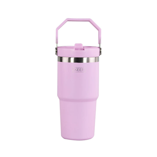 BOTELLA INSULADA CON MANGO KEEP 590ML - Rosado Pastel